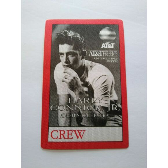 Harry Connick Jr Backstage Pass Original 1992 Concert Music Tour Red Sexy Photo - Picture 3 of 4